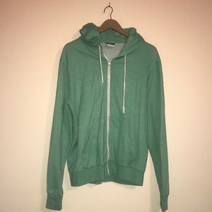 Urban Outfitters BDG Green Zip-Up Hoodie